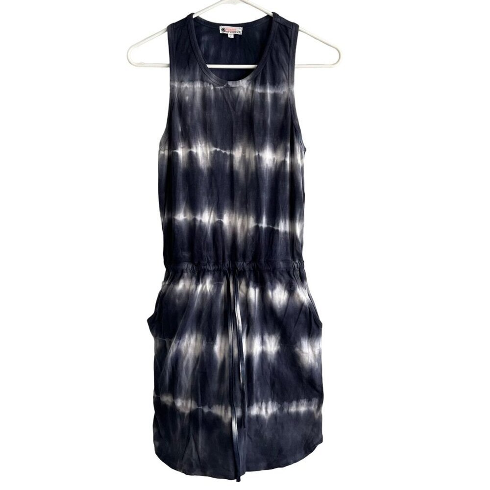 Sundry for Evereve Weekend Racerback Tank Dress‎ Tie Dye Blue Gray Size 0/ XS